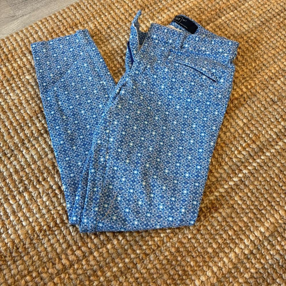 Gap Blue Patterned Pants